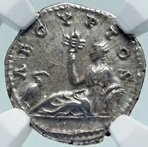 ハドリアヌス帝エジプト旅行 本物の古代 134AD ローマ銀貨 NGC i86627|WORLD RESOURCE【KING店】