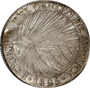グアテマラ 中米共和国 8 レアル 1825-NG M PCGS AU55 極上標本|WORLD RESOURCE【KING店】