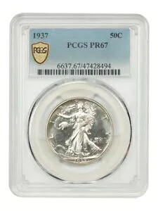 1937 50C PCGS PR67 - ウォーキング リバティ ハーフダラー|WORLD RESOURCE【KING店】