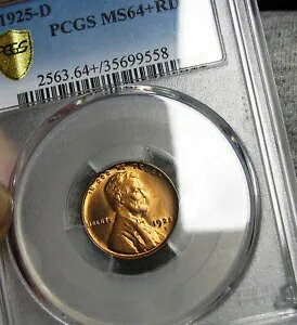 1925-D リンカーン セント ウィート ペニー --- PCGS MS-64+ RED ジェム BU++ --- #208|WORLD RESOURCE【KING店】