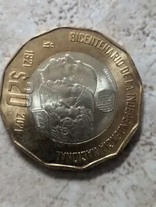 メキシコ 20 ペソ コイン モネダス 2021 BICENTENARIO DE LA INDEPENDENCIA NACIONAL｜WORLD RESOURCE【KING店】