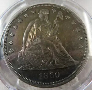 1860 リバティ シーテッド ドル - PCGS AU 詳細|WORLD RESOURCE【KING店】