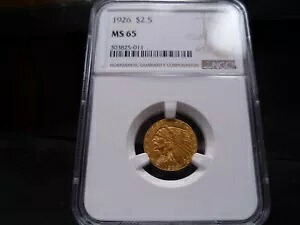 1926 MS65 $2.5 インディアン クォーター イーグル NGC 認定宝石 - ブライト ジェム コイン/PQ|WORLD RESOURCE【KING店】