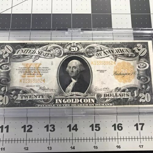 1922 年 20 ドル「IN GOLG COINS」、FR 1187、鮮やかな色。|WORLD RESOURCE【KING店】