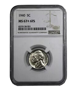 1940 -P ジェファーソン ニッケル 5c NGC MS 67+ 6FS (レジストリ ピース) - (12087)|WORLD RESOURCE【KING店】