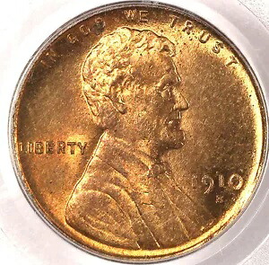 1910-S 1C MS65RD PCGS のみ 96 上級グレード - ミントレッドがたっぷりと入ったウェル|WORLD RESOURCE【KING店】