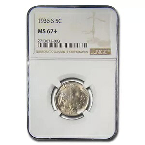 1936-S バッファロー ニッケル MS-67+ NGC|WORLD RESOURCE【KING店】