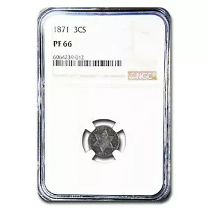 1871年 スリーセントシルバー PF-66 NGC|WORLD RESOURCE【KING店】