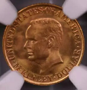 1917 $1 ゴールド マッキンリー記念コイン、NGC MS-67、ストア #0923|WORLD RESOURCE【KING店】