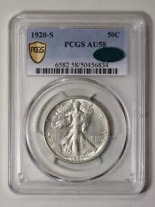 1920-S 50C ウォーキング リバティ ハーフダラー PCGS AU58 (CAC)|WORLD RESOURCE【KING店】