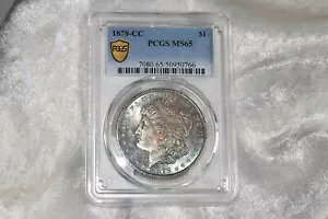 PCGS MS65 1878-CC モーガン シルバー $1 ドル 虹のヒント 素晴らしいトーン!厳しい|WORLD RESOURCE【KING店】