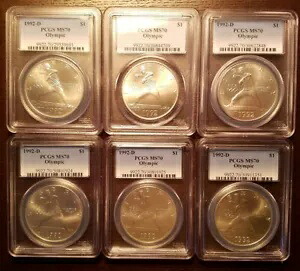 1992-D 米国オリンピックドル MS70 PCGS の宝庫。ノーラン・ライアン。|WORLD RESOURCE【KING店】