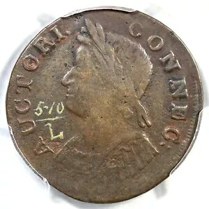 1786 5.10-L R-6- PCGS VF 25 郵送胸像左コネチカット コロニアル コイン｜WORLD RESOURCE【KING店】