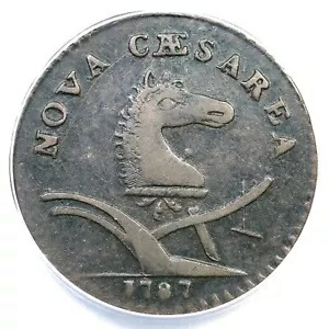 1787 63-s R-2 ANACS VF 25 ニュージャージー コロニアル銅貨｜WORLD RESOURCE【KING店】