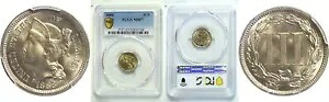 1888 3C ニッケル 3 セント PCGS MS-67｜WORLD RESOURCE【KING店】