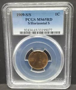1909-S/S PCGS MSS65RD リンカーン 1C S オーバー ホリゾンタル S キー日付の種類｜WORLD RESOURCE【KING店】