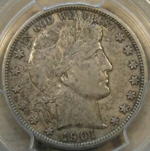 1901-S 理容室 ハーフダラー 50c PCGS 認定 XF45|WORLD RESOURCE【KING店】