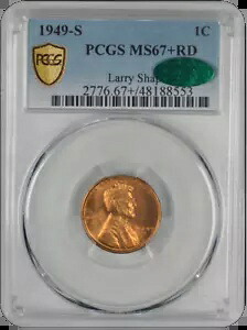1949-S リンカーン PCGS (CAC) RD 67+|WORLD RESOURCE【KING店】