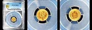 1853 G$1 PCGS MS63-PQ 派手な金ドル|WORLD RESOURCE【KING店】