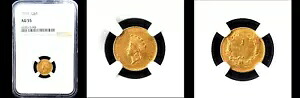 1855 G$1-NGC AU55 ゴールドドル|WORLD RESOURCE【KING店】
