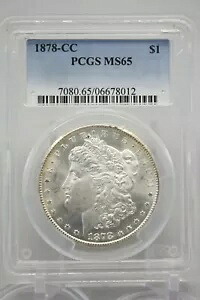 1878-CC $1 モルガン ドル シルバー PCGS MS65 #8012｜WORLD RESOURCE【KING店】