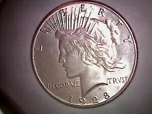 1928年 - ピースシルバーダラー - 90% 米国コイン - レアなキーデート未流通。 P12PS｜WORLD RESOURCE【KING店】 726,880円