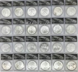 ANACS MS69 1986-2021 シルバー アメリカン イーグル 36 合計 We The People|WORLD RESOURCE【KING店】