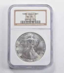 MS70 1995 アメリカン シルバー イーグル NGC *2738｜WORLD RESOURCE【KING店】