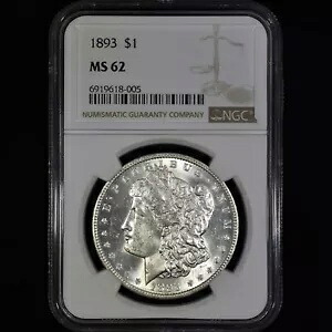 1893-P モーガン シルバー ドル ? NGC MS-62 ? 1 ドル未流通 UNC コイン ?信頼できる?｜WORLD RESOURCE【KING店】 728,200円