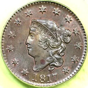 1817 N-6 R-1 PCGS MS 64 RB マトロンまたはコロネット ヘッド ラージ セント コイン 1c｜WORLD RESOURCE【KING店】