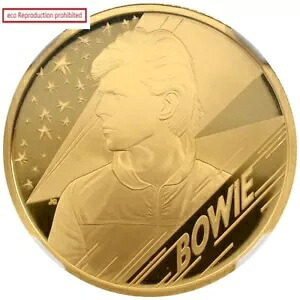 2020 エリザベス 2 世 25 ポンド 金貨 NGC PF70UC 音楽伝説 デヴィッド ボウイ|WORLD RESOURCE【KING店】