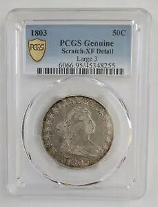 1803 ラージ 3 PCGS ハーフダラー本物のスクラッチ XF の詳細|WORLD RESOURCE【KING店】