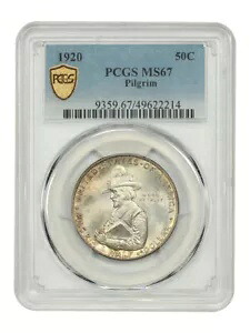 1920 50C ピルグリム PCGS MS67 - クラシック シルバー 記念品|WORLD RESOURCE【KING店】