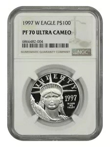 1997-W $100 自由の女神 NGC PR70DCAM - $100 プラチナ イーグルス|WORLD RESOURCE【KING店】