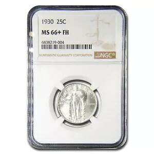 1930 スタンディング リバティ クォーター MS-66+ NGC (FH)｜WORLD RESOURCE【KING店】 730,840円