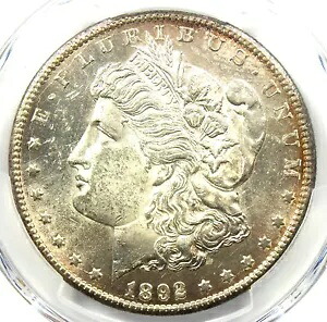 1892-CC モーガン シルバー ダラー 1 ドル カーソンシティ コイン - 認定 PCGS MS61 (BU UNC)｜WORLD RESOURCE【KING店】