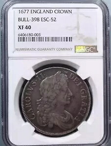 イギリス イギリス 1677 イングランド クラウン銀貨 NGC XF40｜WORLD RESOURCE【KING店】 743,600円