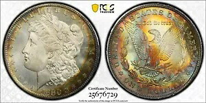 1880 S トーン モーガン $ PCGS MS 67+ CAC????ゴジラ モンスター レインボー トーン????|WORLD RESOURCE【KING店】