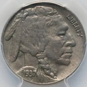 バッファローニッケル 1937-D、3 脚、PCGS AU-55!デンバーミント!キーデート!|WORLD RESOURCE【KING店】