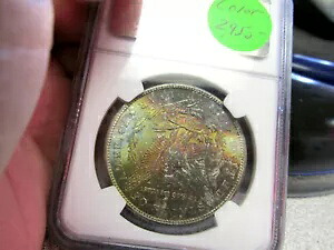 モーガン ドル 1884 CC NGC MS 64 "CAC" モンスター レインボー コイン オファーを出します|WORLD RESOURCE【KING店】