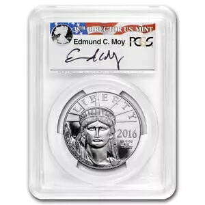 2016-W 1 オンス プルーフ プラチナ イーグル PR-70 PCGS (FS、モイ署名)|WORLD RESOURCE【KING店】