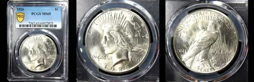 1926 $1 PCGS MS65 のみ 444 より高い PQ 平和ドル---｜WORLD RESOURCE【KING店】