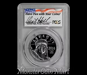 2016-W $100 プラチナ自由の女神 PCGS PR70DCAM FIRST STRIKE - デビッド ホール!!|WORLD RESOURCE【KING店】