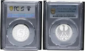 FRG 5マーク 1956年 Jコイン J-387 PR65+DCAMポリッシュプレート 112483-|WORLD RESOURCE【KING店】