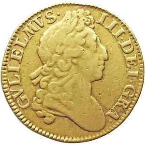 1701 ギニア ウィリアム 3 世 コイン イギリス ゴールド セカンド バスト ナロー クラウンズ (KA12-)|WORLD RESOURCE【KING店】