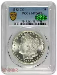 1883-CC $1 モルガン ドル PCGS MS 66 PL CAC|WORLD RESOURCE【KING店】