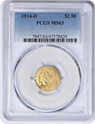 1914-D $2.50 ゴールド リバティ ヘッド MS63 PCGS|WORLD RESOURCE【KING店】