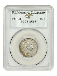 1901-O 25C PCGS AU55 例: D.L.ハンセン｜WORLD RESOURCE【KING店】