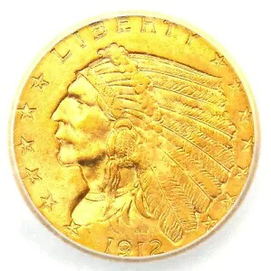 1912 インディアン ゴールド クォーター イーグル $2.50 コイン - ICG MS64 (BU UNC) - $4,000 相当|WORLD RESOURCE【KING店】