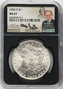 1900 O 米国モルガン銀貨 1 ドル - NGC MS 67|WORLD RESOURCE【KING店】